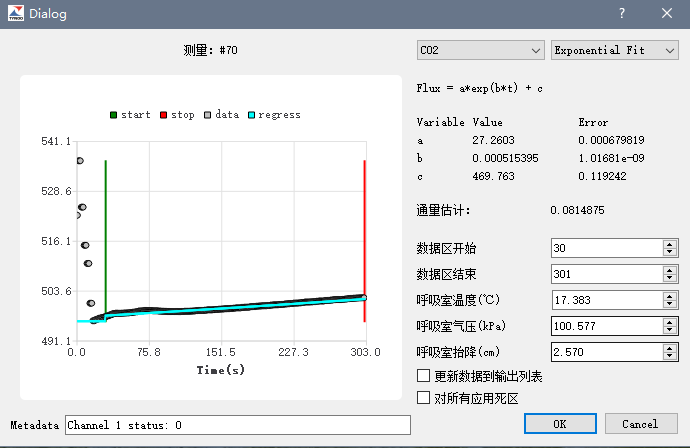 SoilFlux软件：数据拟合曲线可逐一查看，支持重新设置参数计算